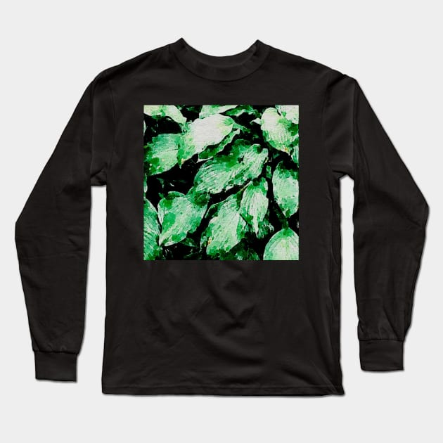 Leaf pattern Long Sleeve T-Shirt by Kaalpanikaa
